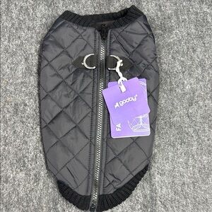 Gooby PET Quilted Fashion Vest in Black